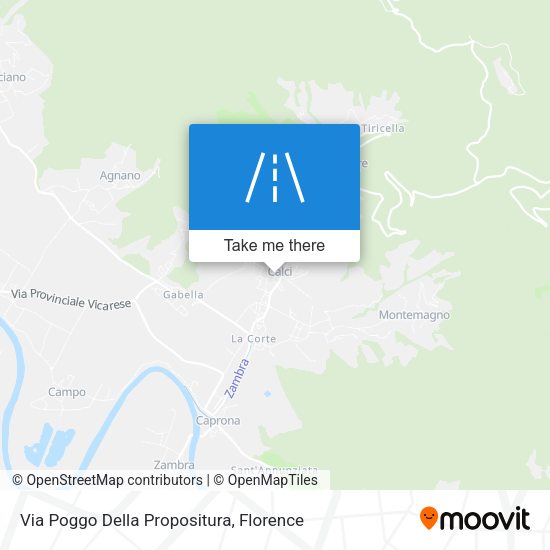 Via Poggo Della Propositura map
