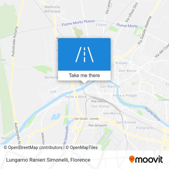 Lungarno Ranieri Simonelli map