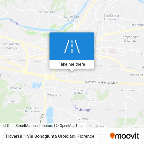 Traversa II Via Bonagiunta Urbiciani map