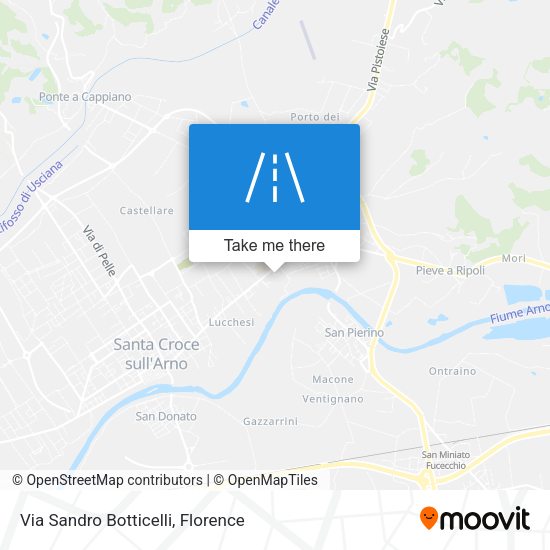 Via Sandro Botticelli map