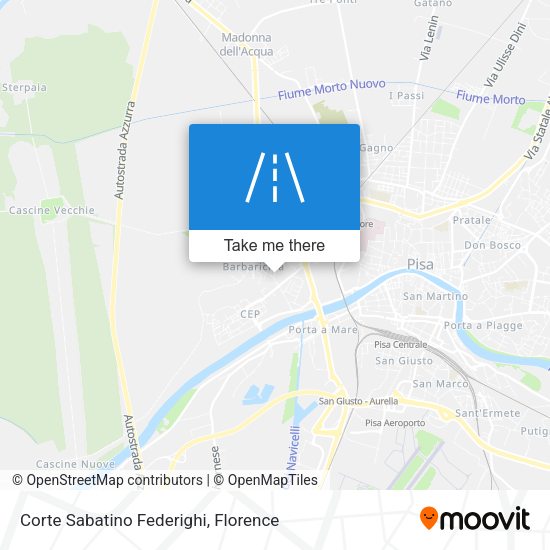 Corte Sabatino Federighi map