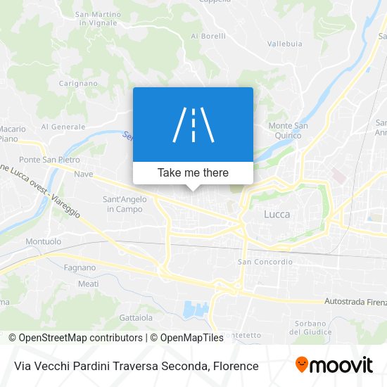 Via Vecchi Pardini Traversa Seconda map