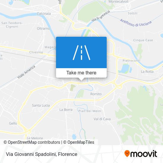 Via Giovanni Spadolini map