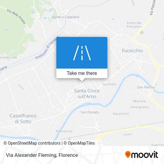 Via Alexander Fleming map