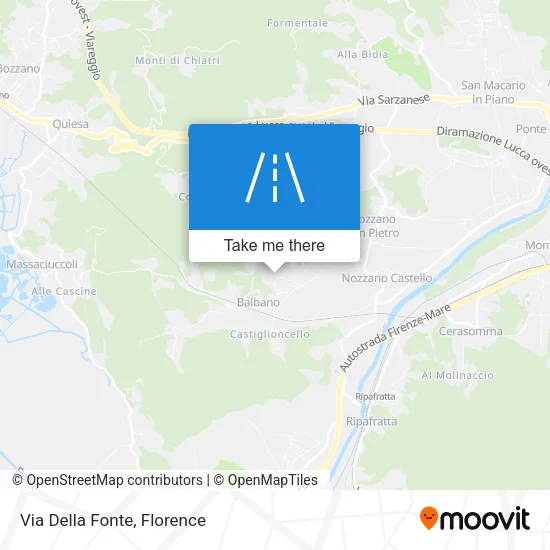 Via Della Fonte map