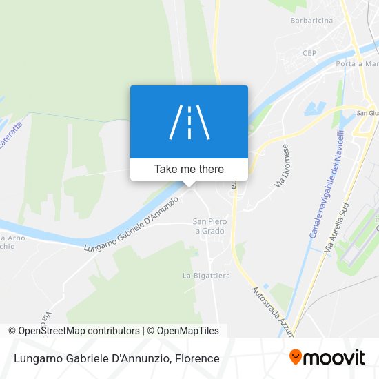 Lungarno Gabriele D'Annunzio map