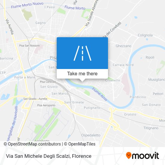 Via San Michele Degli Scalzi map