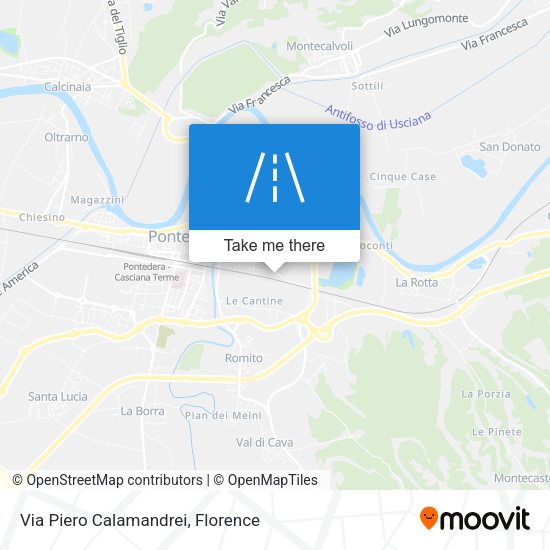 Via Piero Calamandrei map