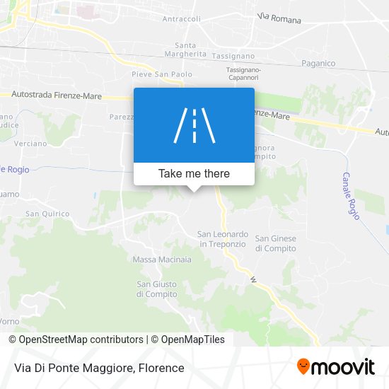 Via Di Ponte Maggiore map