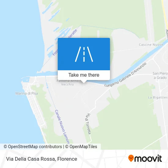 Via Della Casa Rossa map