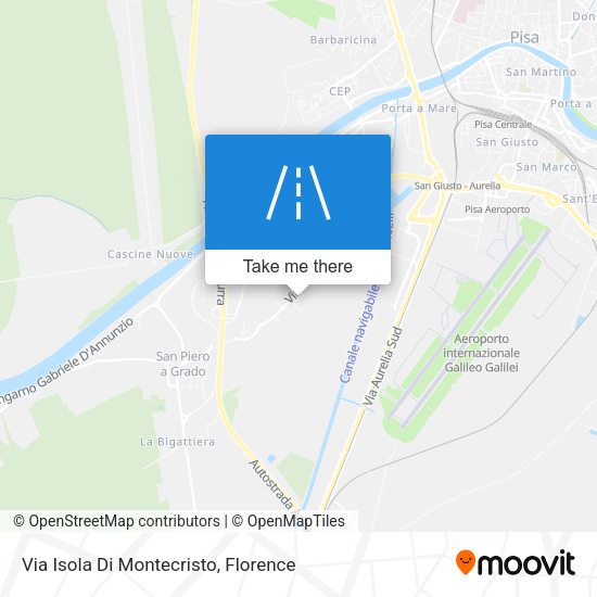 Via Isola Di Montecristo map