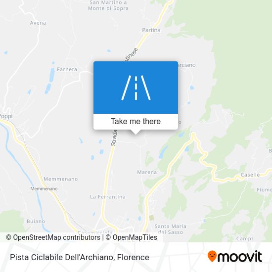 Pista Ciclabile Dell'Archiano map