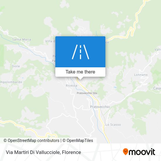 Via Martiri Di Vallucciole map