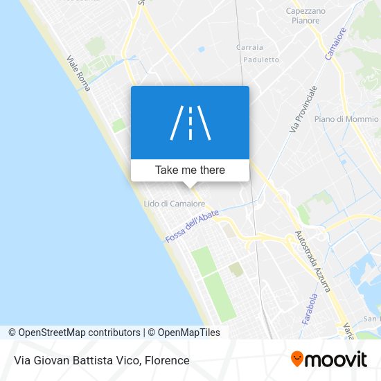 Via Giovan Battista Vico map