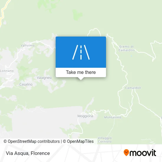 Via Asqua map