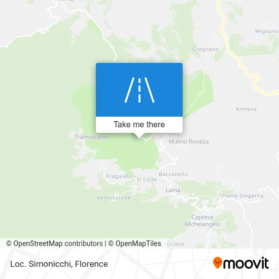 Simonicchi Location map