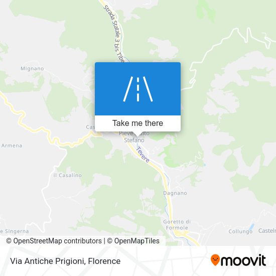 Via Antiche Prigioni map