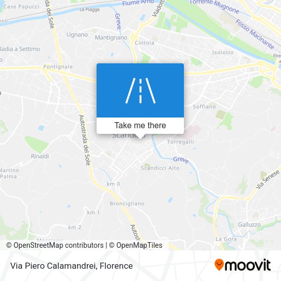 Via Piero Calamandrei map