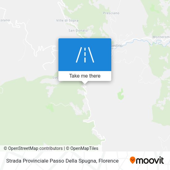 Strada Provinciale Passo Della Spugna map