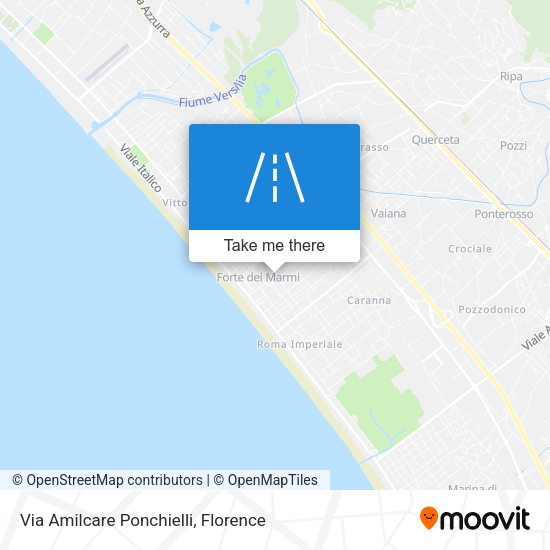 Via Amilcare Ponchielli map