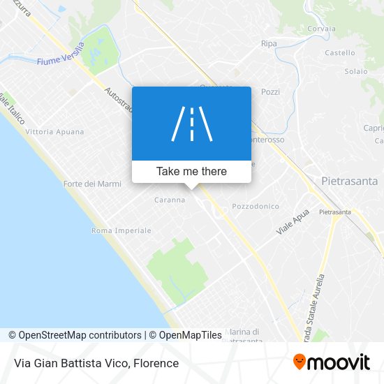 Via Gian Battista Vico map