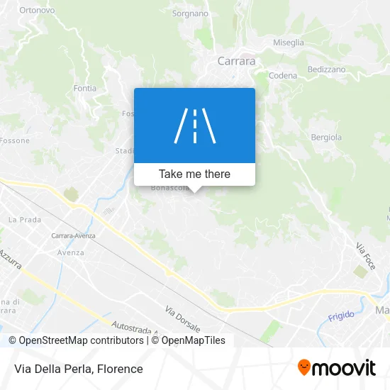 Via Della Perla map