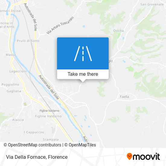 Via Della Fornace map