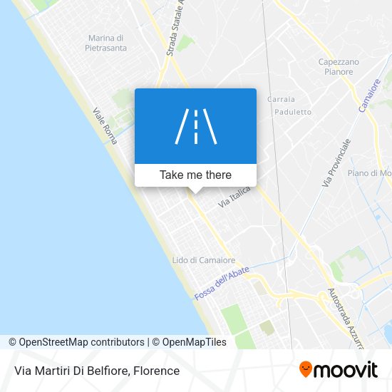 Via Martiri Di Belfiore map