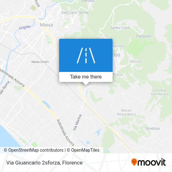 Via Giuancarlo 2sforza map