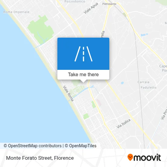 Monte Forato Street map