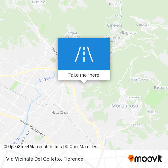 Via Vicinale Del Colletto map