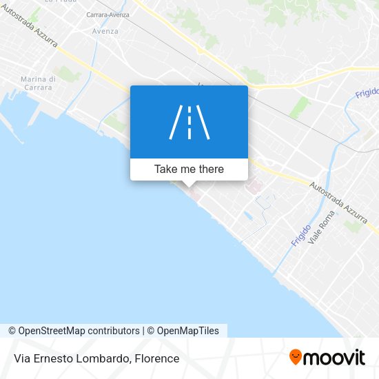 Via Ernesto Lombardo map