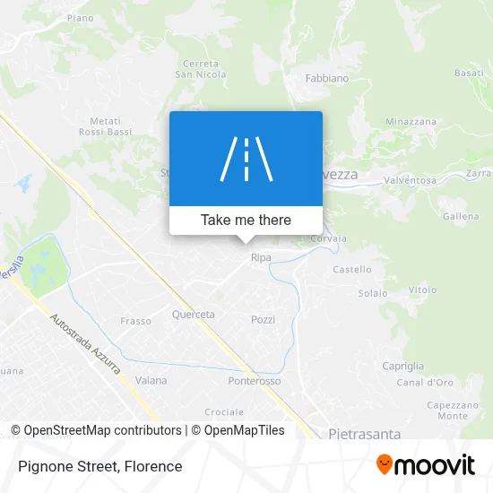 Pignone Street map