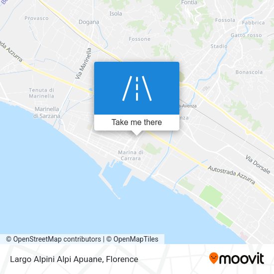 Largo Alpini Alpi Apuane map