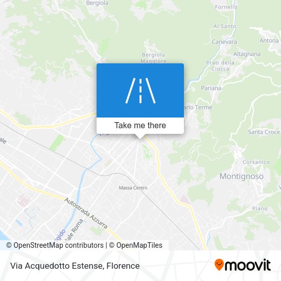 Via Acquedotto Estense map