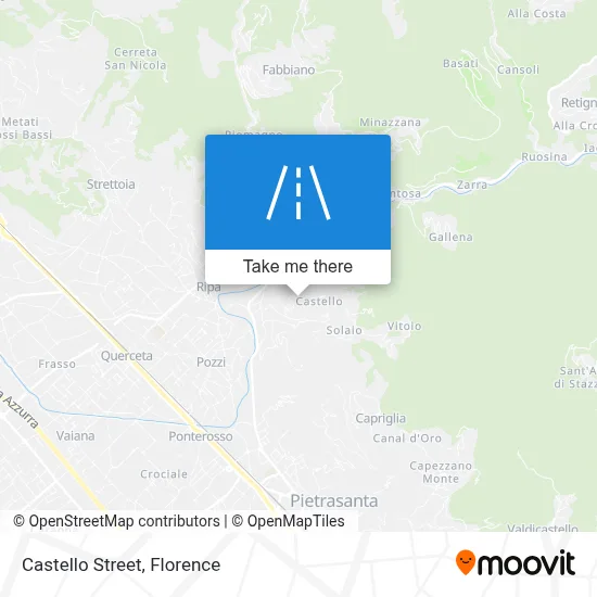 Castello Street map