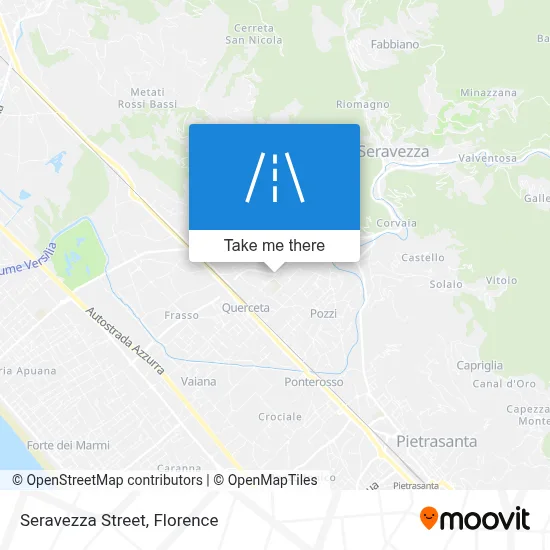 Seravezza Street map