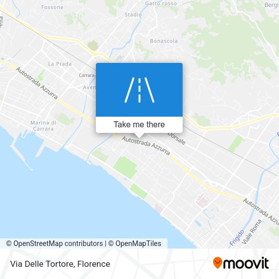 Via Delle Tortore map