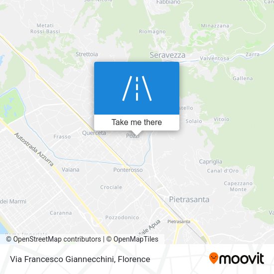 Via Francesco Giannecchini map