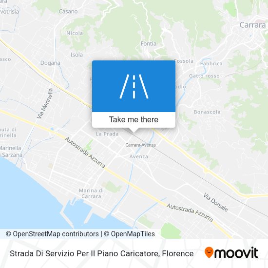 Strada Di Servizio Per Il Piano Caricatore map