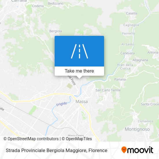 Strada Provinciale Bergiola Maggiore map