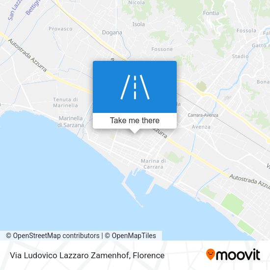 Via Ludovico Lazzaro Zamenhof map
