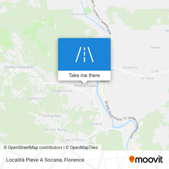 Località Pieve A Socana map