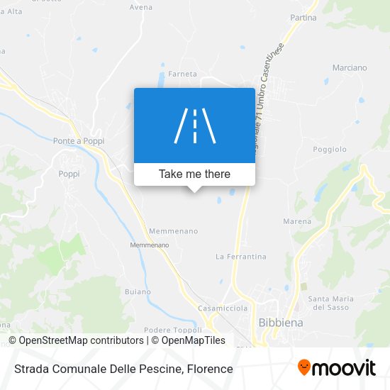 Strada Comunale Delle Pescine map