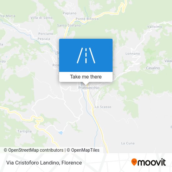 Via Cristoforo Landino map
