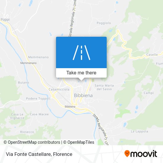 Via Fonte Castellare map