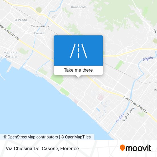 Via Chiesina Del Casone map