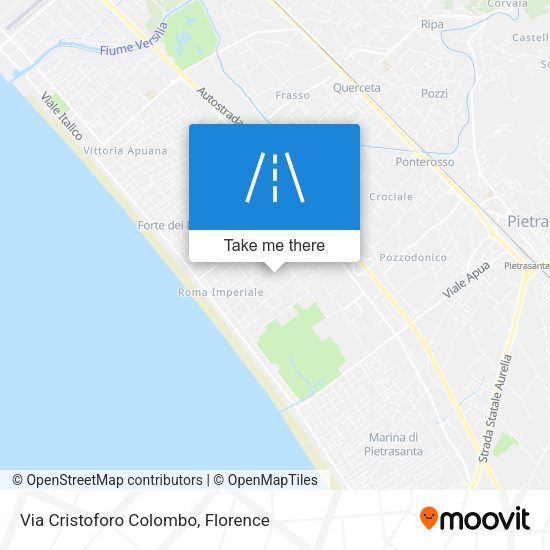 Via Cristoforo Colombo map
