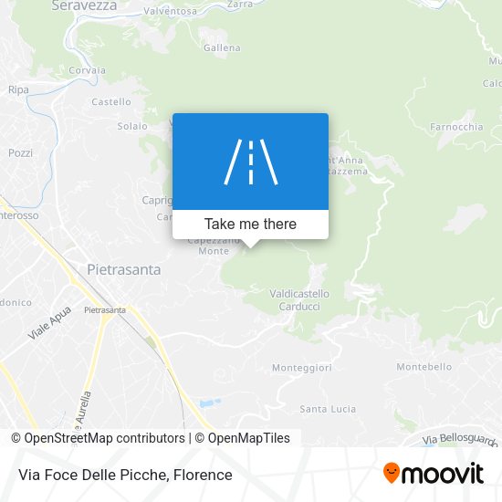 Via Foce Delle Picche map