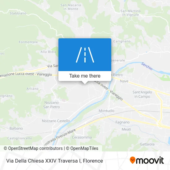 Via Della Chiesa XXIV Traversa I map
